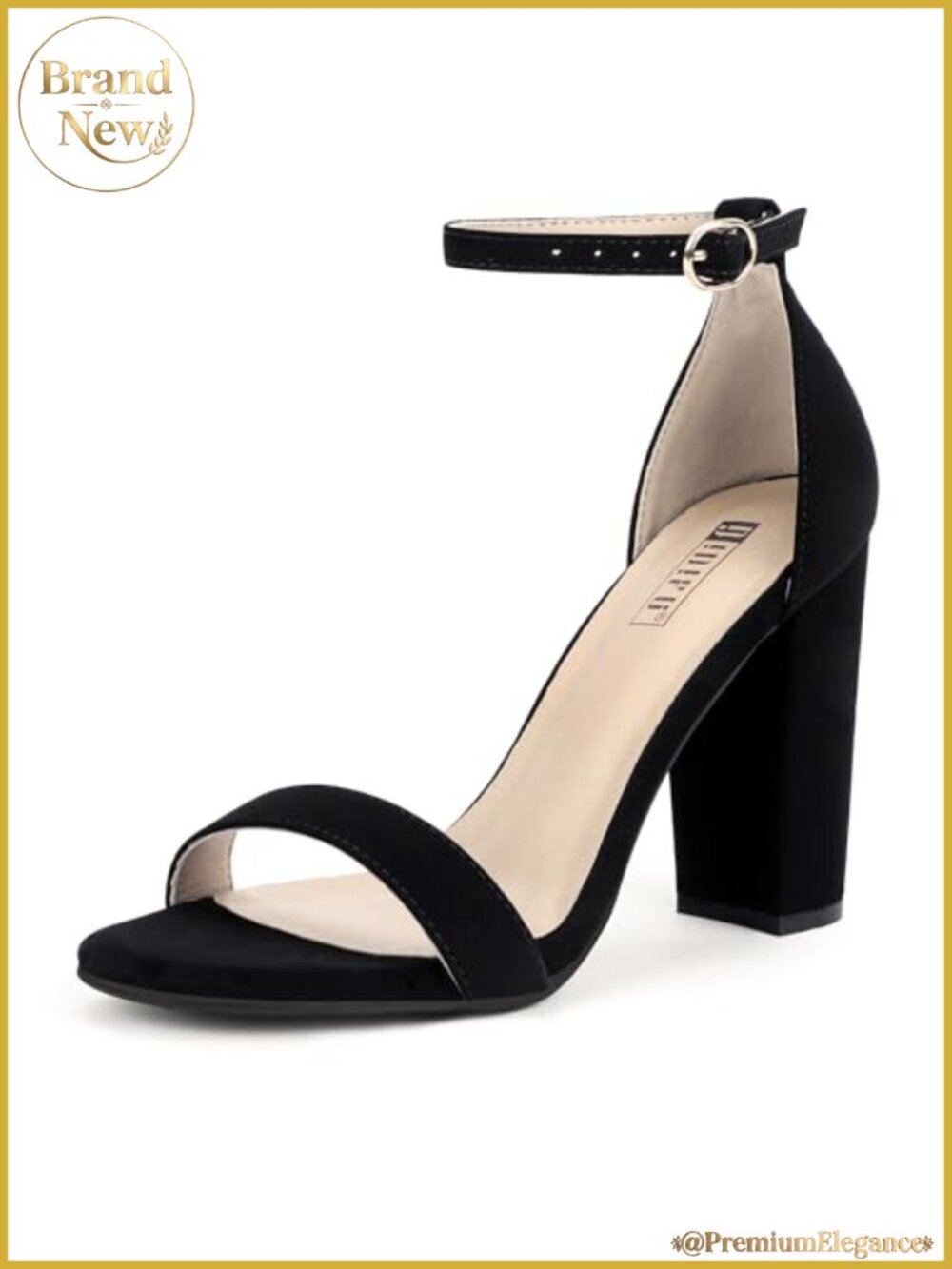 Chunky High Heel Sandals Open Toe Ankle Strap Wedding Prom Dress Shoes
